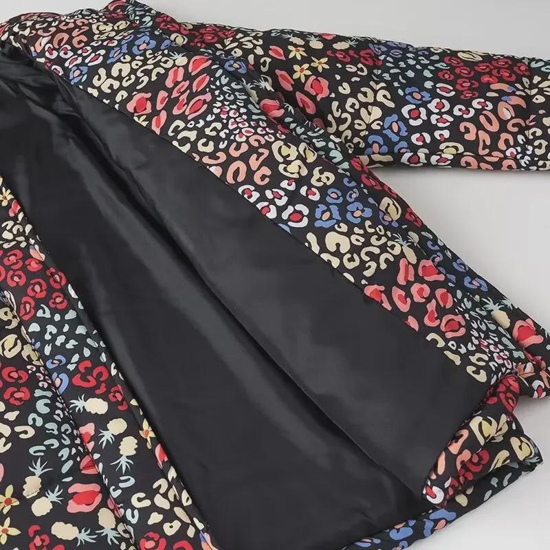 2024 Autumn/Winter European & American Women's Casual Printed Cotton Jacket