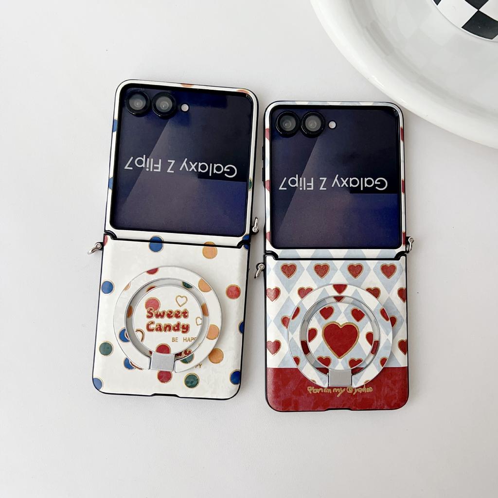 Suitable for Huawei PuraX Folding Magnetic Shaft Side Hanging Samsung ZFlip7 Personalized MIXflip Bracket Mobile Phone Case