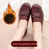 2025 Spring Slip-On Leather Flats for Middle-Aged Women