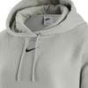 Nike Sportswear Essentials Logo Embroidered Fleece Hoodie Women Tops Gray DV7100-014