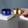 Ash Tray Stainless Steel Ashtray  Convenient Delicate Outdoor Desktop Ornament Wear-Resistant Office