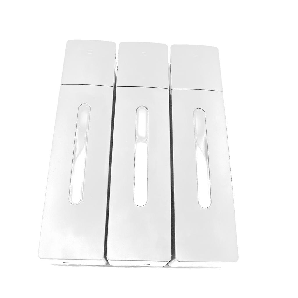 Druck Flüssigseifenspender 400ML 3 Kammern Wandmontage Badezimmer Dusche Haarwaschmittel Flüssigflasche