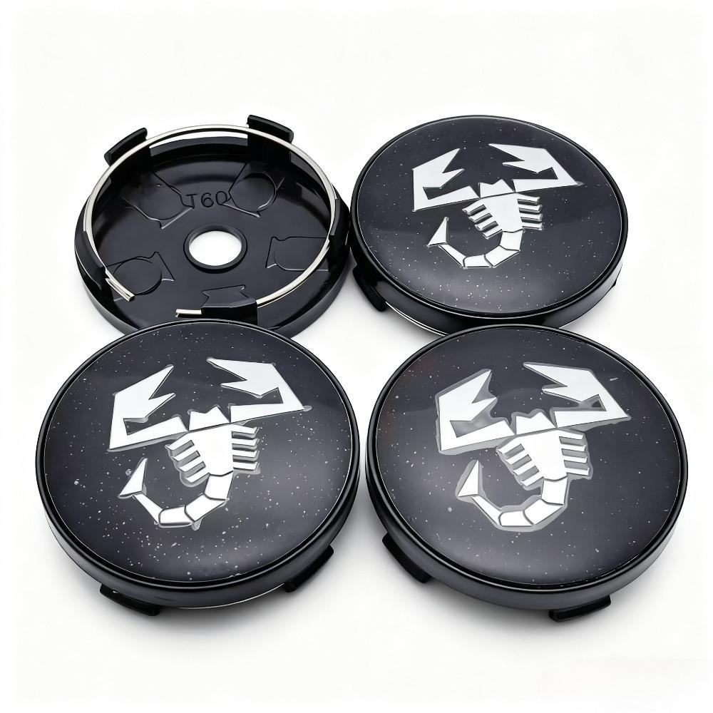 4pcs Scorpion Logo Emblem Badge Car Wheel Center Caps 60MM 56MM Car Wheels Hub Cap Rim Hubcaps Cover Replace Styling Accessories