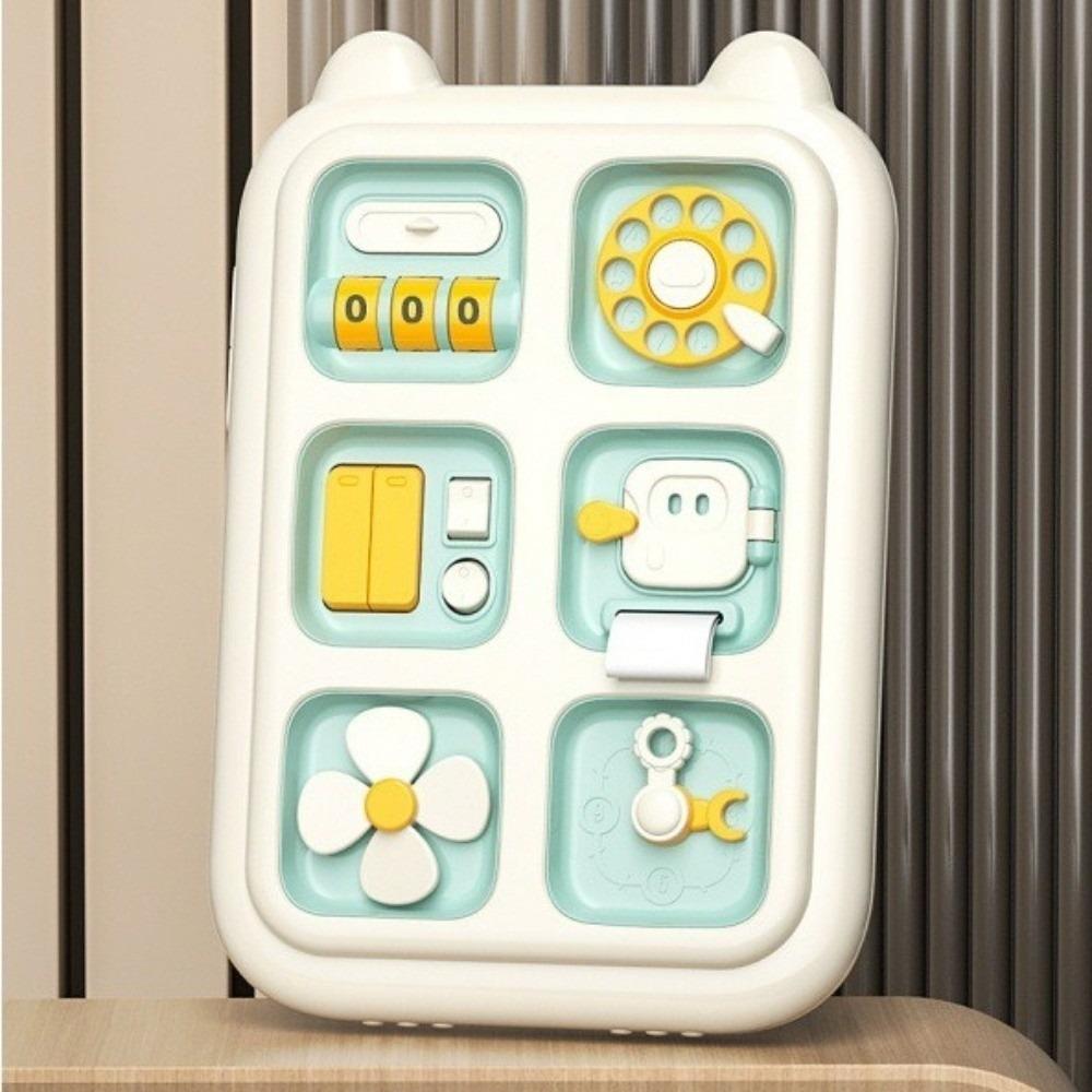 

Сенсорна розвиваюча дошка 6 в 1 Дизайн, безпечний для дітей Іграшка для розвитку навичок малюка для дошкільного навчання зелений