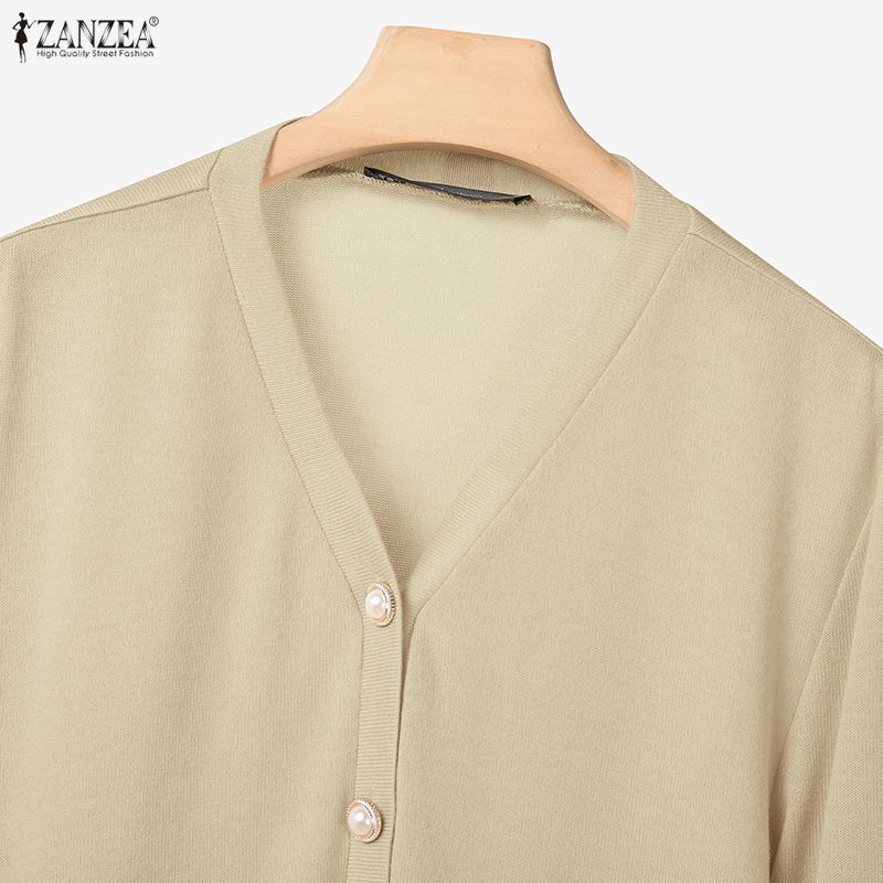 ZANZEA Women Long Sleeve Blouse and Pants Casual Autumn Two Piece Suit Sets