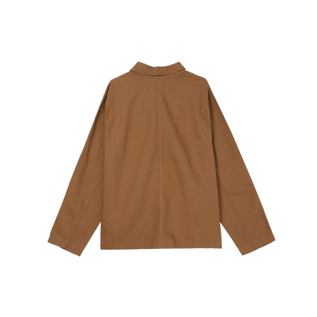 Nike Solid Color Large Pocket Polo Jacket Men Jackets Malt-Brown DQ5185-270