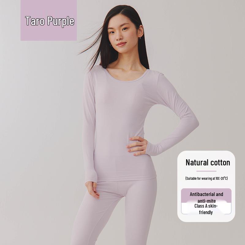 Couple's Thermal Cotton Underwear Set - Antibacterial, Autumn/Winter Base Layer