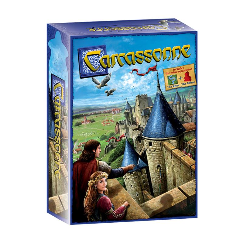 Carcassonne Classic Board Game for Family Party 2 5 Players Fun Tile Placement Strategy Game Best Gift Idea