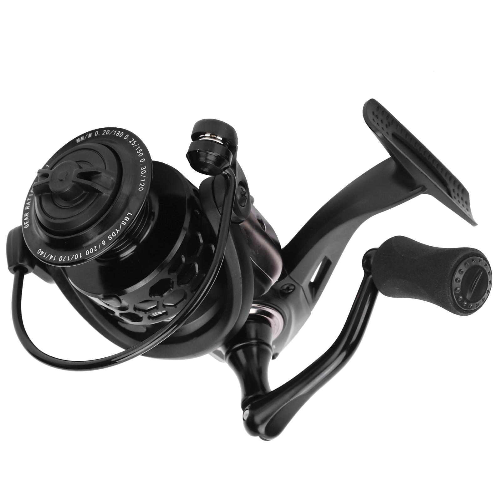 

Spinning Reel 13+1 Bearings 5.0:1 Gear Ratio Left Right Interchangeable Fishing Wheel(3000 )