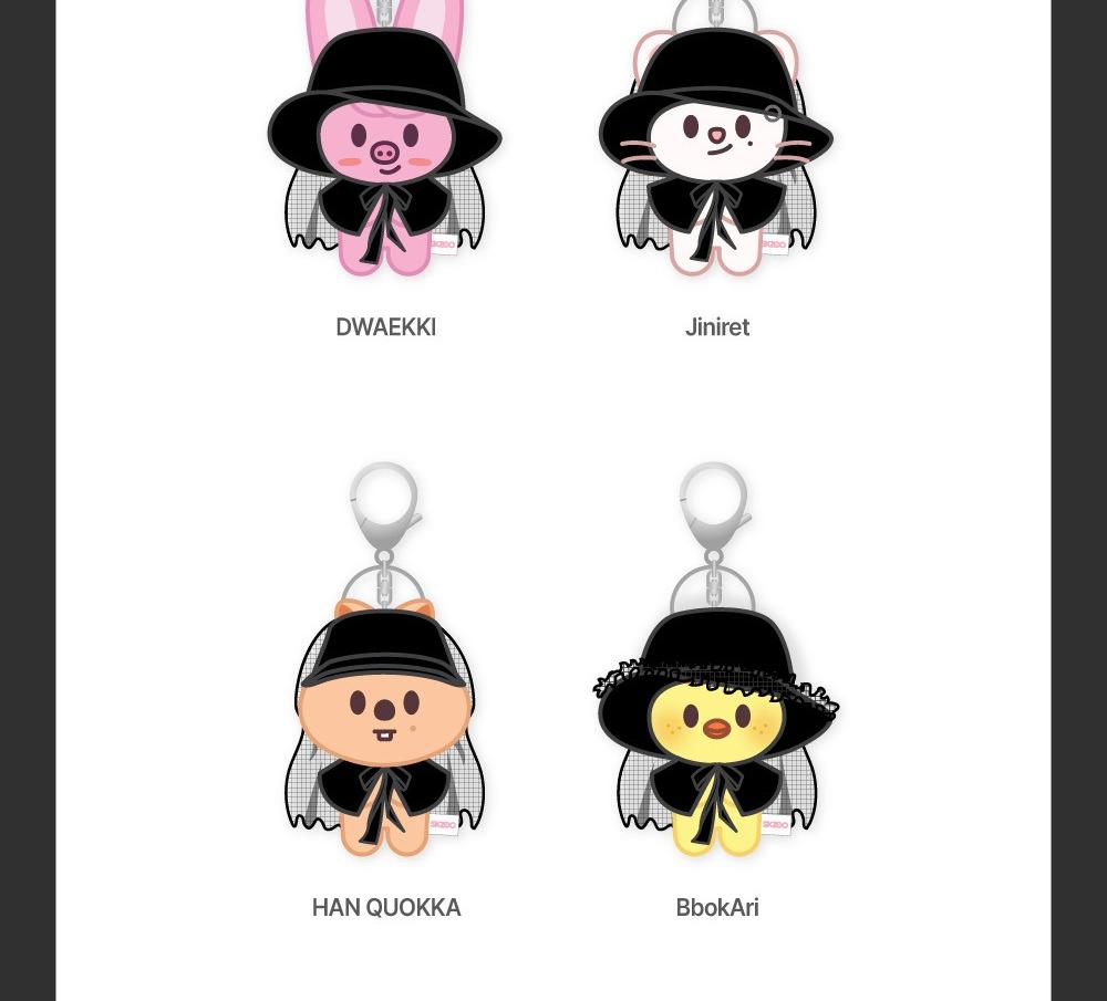 (SKZOO KOSTYME MAGNET PLYSJ NØKKELRING) Stray Kids [DO IT] POP-UP STORE MD