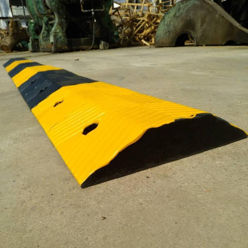 Rubber Speed Bump & Shock Absorbing Strip for Roadways and Doorways