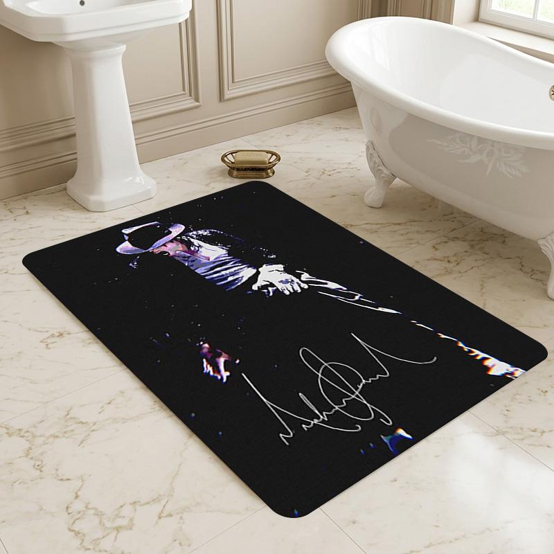 Tappeto Antiscivolo per Soggiorno Michael Jackson Tappeto Morbido per Camera da Letto Sala Giochi Stanza dei Bambini Divano Ufficio Decorazione Casa Zerbino