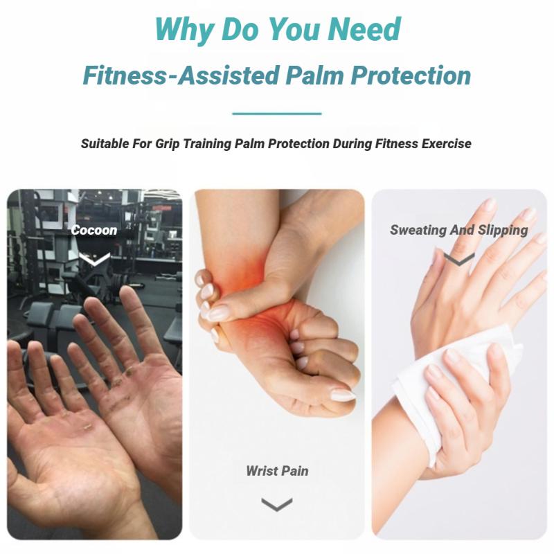 Slitstarka och Säkra Halvfinger Träningssport Handskar För Män Kvinnor Träning Fitness Kroppsbyggnad Tyngdlyftning Gym Hand Handledsskydd Hantlar