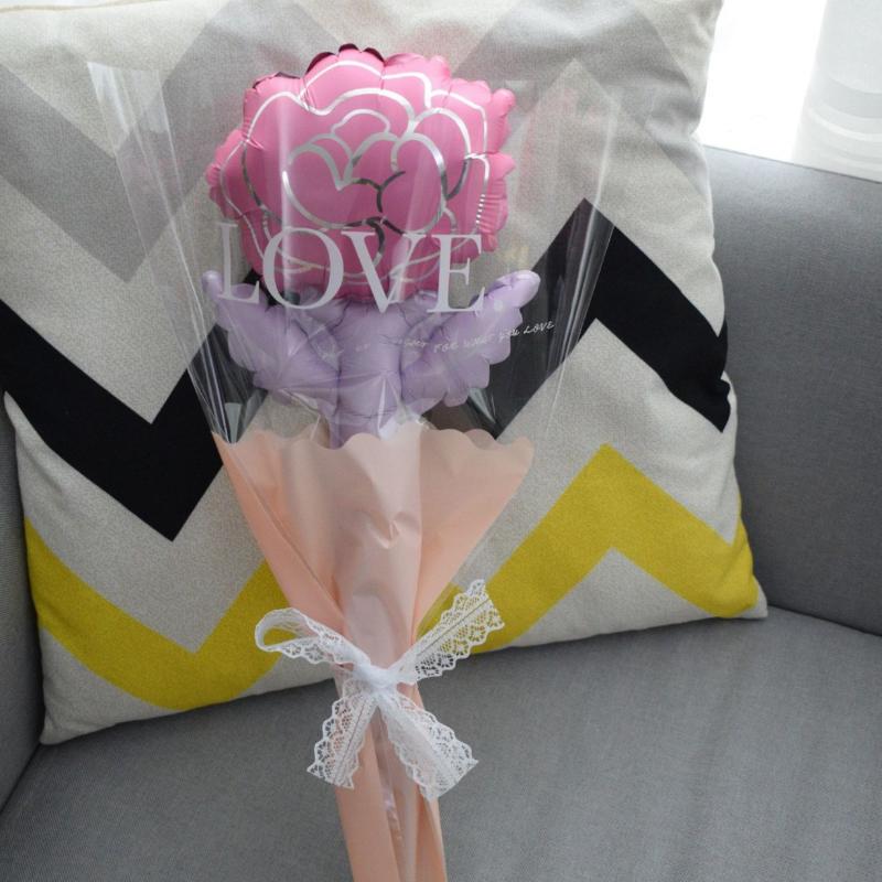10Pcs Small Size Carnation Shaped Valentines Day Balloon Mini Rose Flower Balloons Mother's Day Baby Shower Party Decor