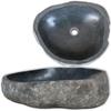 Day and Night - Day and Night Oval River Stone Washbasin (29-38)x(24-31) Cm
