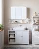 Bathroom Cabinet with Mirror - BBK124W14