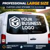 Commercial Vehicle Branding Decal – Logo Layout Optimized for Car Doors & Windows (Max 90cm)