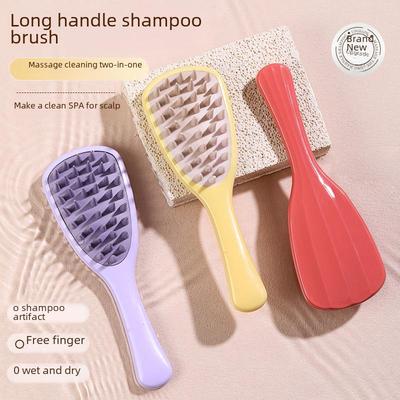 Ginkgo Leaf Silicone Scalp Massage Comb: Dual-Use Dry/Wet Shampoo Brush for Men and Women