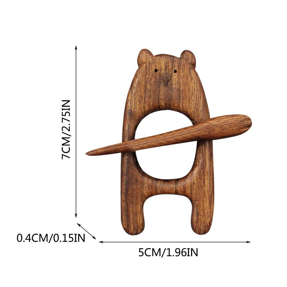 Design Bird Animal Rabbit Dog Heart Clothing Accessory Fashion Jewelry Wooden Brooch Women Brooch