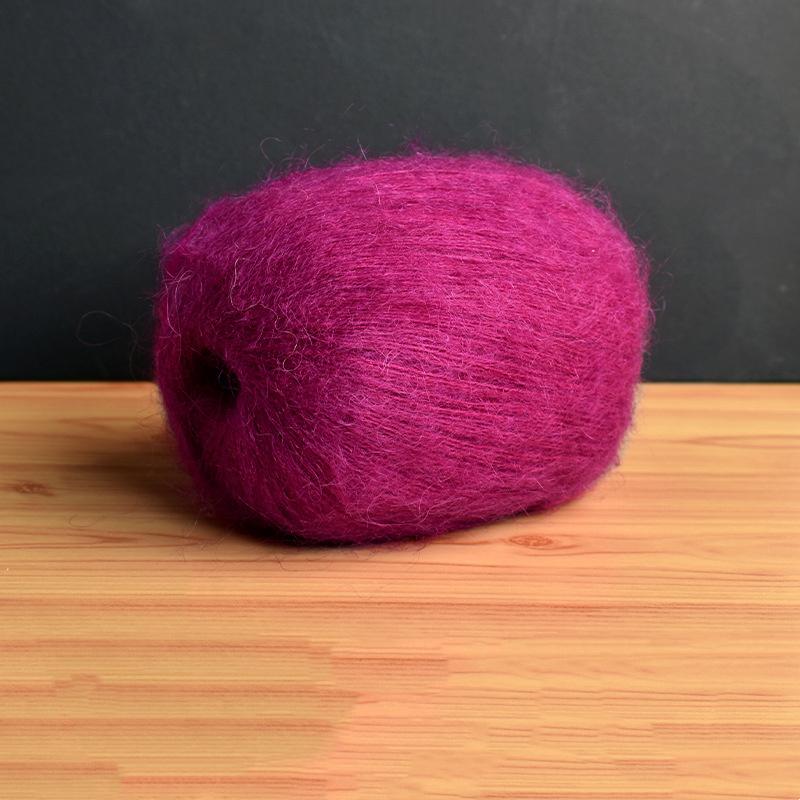 Mohair Fine Wool Yarn Knitting Sewing Thread Soft Skin-friendly Crochet for Sweater Scarf Shawl