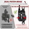 ZOOM E-BIKE Hydraulic Disc Brake 2-Pistons Oil Hydraulic Disc Brake Scooter Folding Bike Front/Rear 1110/1850mm Power Off