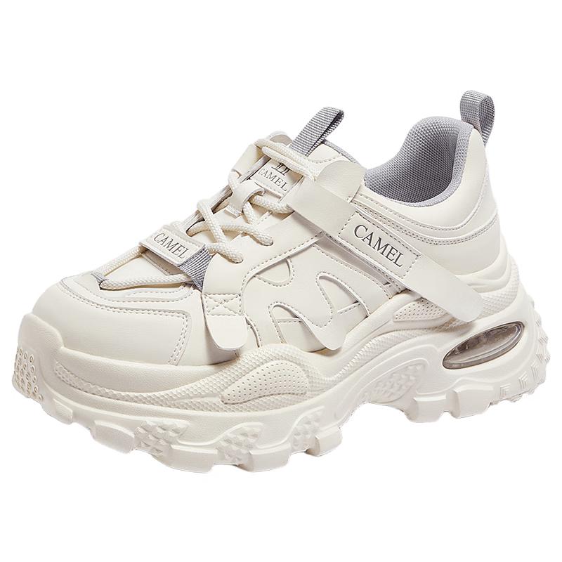 CAMEL Women s Elevated Thick-Soled Casual Sneakers EU 35 бежевый