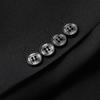 Dibinze Men's Plus Size Double-Breasted Suit Set