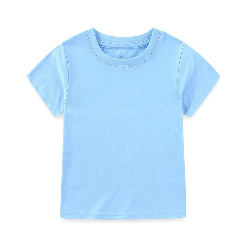 KIDDIEZOOM Modisches und bequemes kurzärmeliges T-Shirt für Säuglinge und Kleinkinder, Jungen und Mädchen, 100 % reine Baumwolle, weiche Neugeborenenkleidung