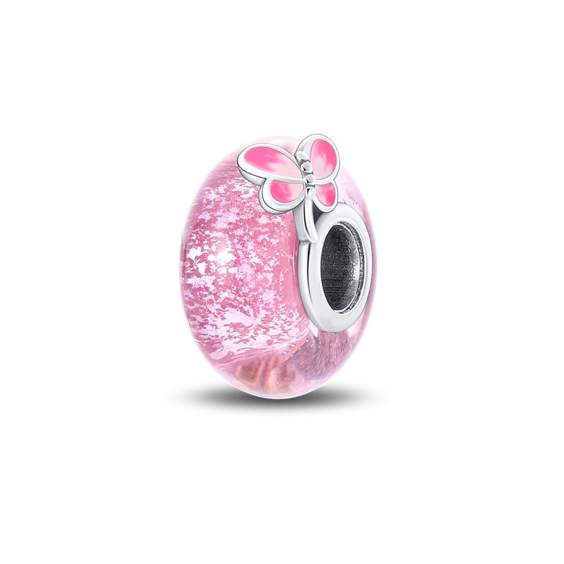Genuine copper Colorful Luminous Charm Bead Charms Bead Shell Turtle Butterfly Star Shape Dangle Accessories Bracelets Do It Yourself Jewellery Markin