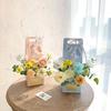 2Pcs Creative Hand-Folded Folded Flower Box Flower Gift Box Romantic Flower Arrangement Box Portable Bouquet Wrapping Box