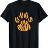 Cooles Tier Tiger Pfotenabdruck T-Shirt