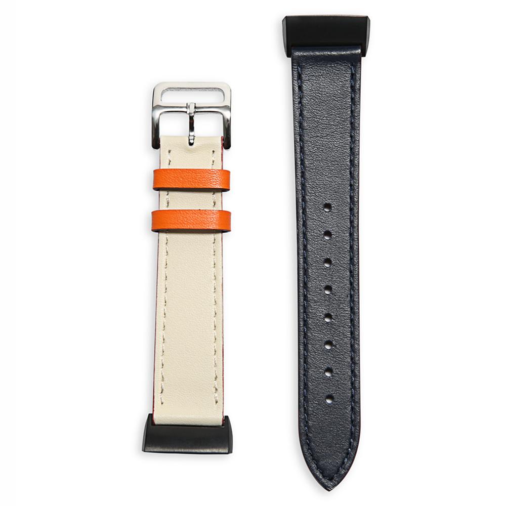 For Fitbit Charge 6/5 Smart Watch Band Genuine Leather Adjustable Wrist Strap Replacement