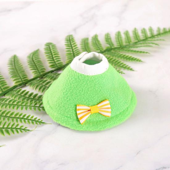 Birds Cone Collar Parrots Anti-bite Elizabethan Collar with Bow Feather Plucking Prevention Wound Healing Safety Protective Recovery Cone for