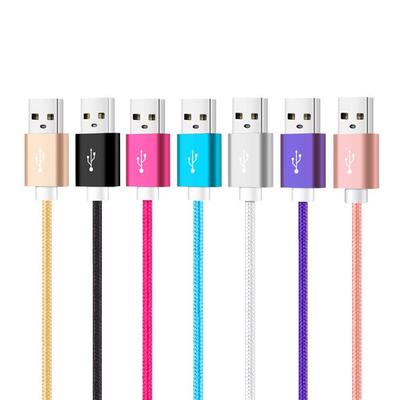 Kabel z plecionką z nylonu: Kompatybilny z urządzeniami Apple, Android, Micro i Type-C