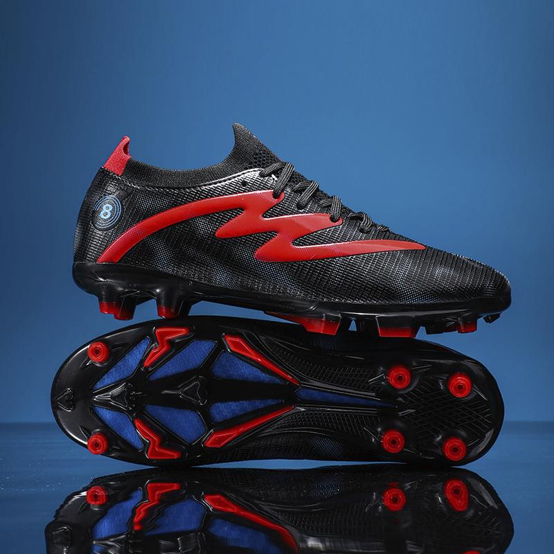 Pánské kopačky dlouhé bodce Vysoké kotníkové kopačky AG Dětské Venkovní kopačky na trávu Kopačky Tréninkové Sportovní Kopačky