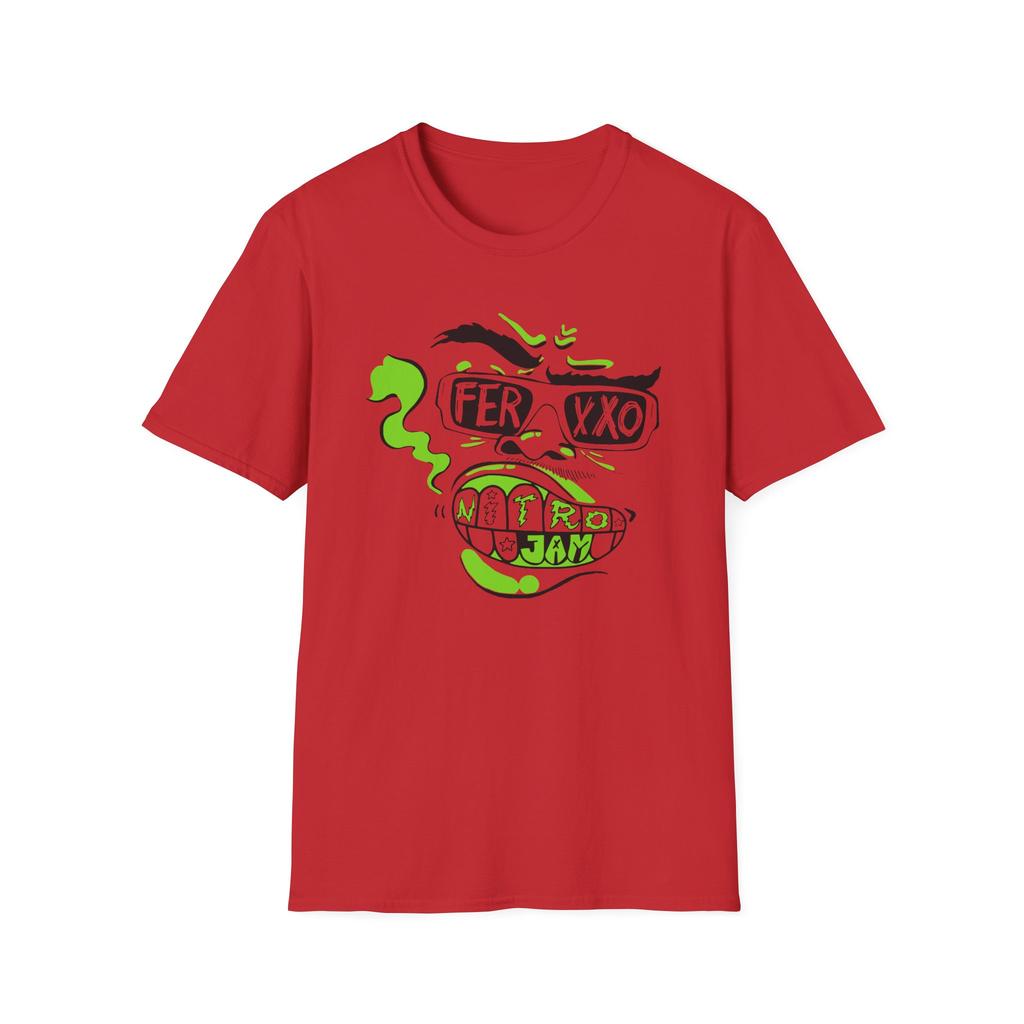 Ferxxo Nitro Jam Graphic T Shirt Unisex Unisex Cartoon Print Cotton Short Sleeve Oversized Casual Reggaeton Streetwear Tops