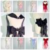 Multi-color Shiny Silk Double Layer Bowknot Detachable Decoration Lolita Dress Wedding Dresses Large Waist Accessories with Pin