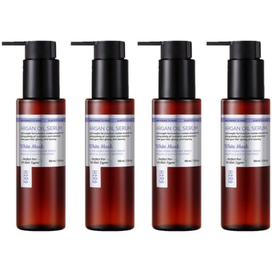 HAARAZ Argan Oil Hair Serum White Musk Scent 100ml*2Pcs/4Pcs