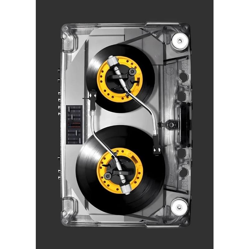 Funny Colourful Transparent Tape Cassette DJ Music Poster and Prints Canvas Printing Wall Art Picture for Living Room Home Decor