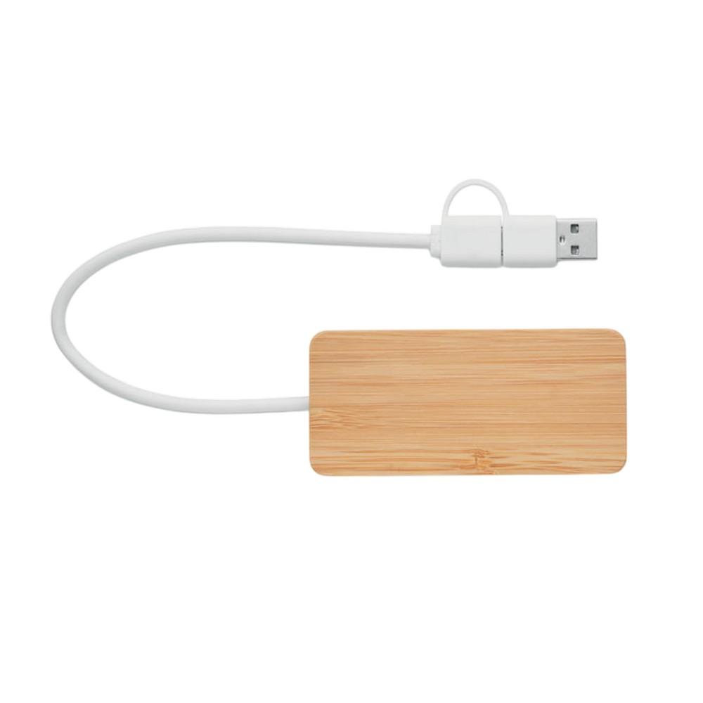 MidOcean Hubbam Bamboo USB Hub