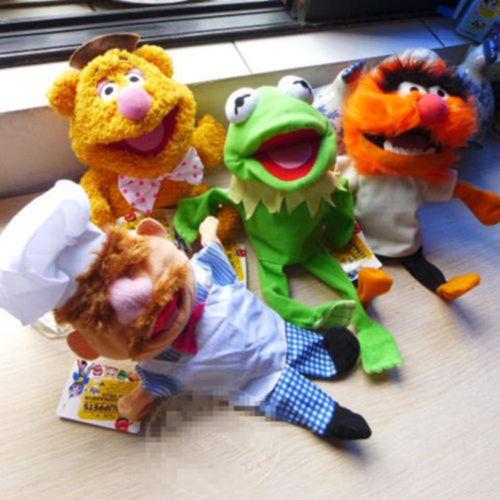 The Muppets Puppet Kermit Frog Fozzie Bear Swedish Chef Miss Piggy Gonzo WALDORF Plush Stuffed 28cm Hand Puppets Baby Kids Toys
