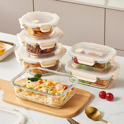 Mikrowellengeeignete transparente Bento-Box: Luftdichter Behälter für Meal Prep & Obstaufbewahrung