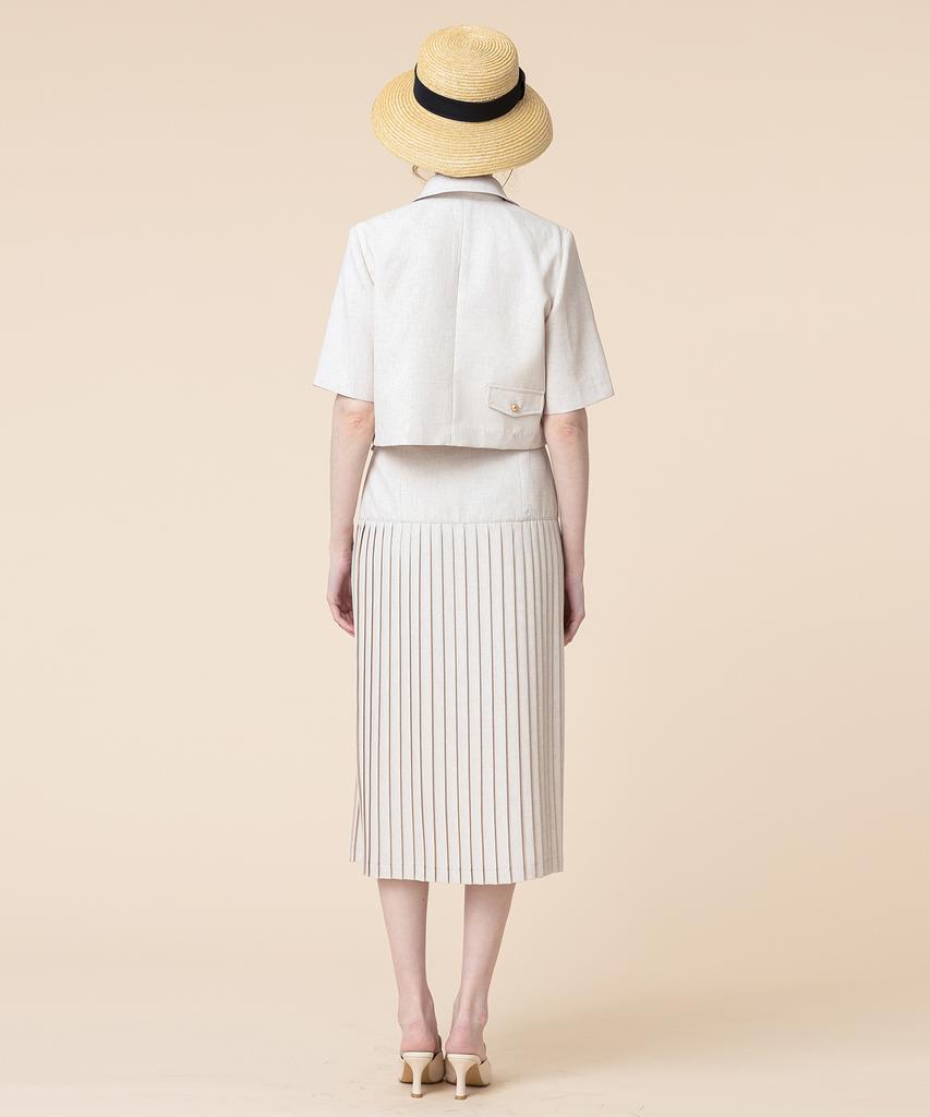 Pelimela Penny Pleated Skirt [Eggshell Cream]