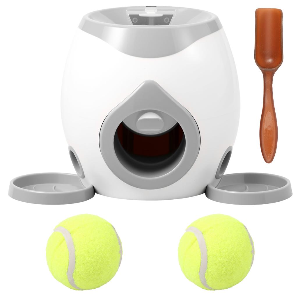 Dog Automatic Tennis Ball Launcher Pet Training Interactive Toy Puppy Snack Reward Machine Treat Dispenser Fun Interactive
