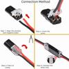 2pin Spring Scotch Lock 18-24AWG Crimp Terminal Block Pluggable Wire Connector  Electrical Projects