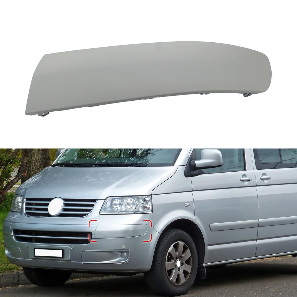 Front Bumper Moulding Trim Cover Panel Strip for VW Multivan Transporter Multivan T5 2003-2009 7H5807717 7H5807718