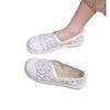 Fashion Hot Selling Women's Shoes 2025 Summer New Bohemian Style Hollow Breathable Mesh Shoes Literary Retro Flat Shoes Women's Sandals
