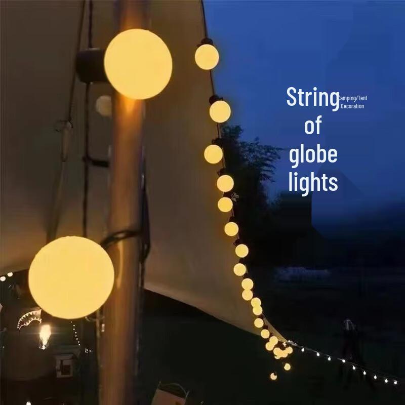 Outdoor Camping LED Globe String Lights