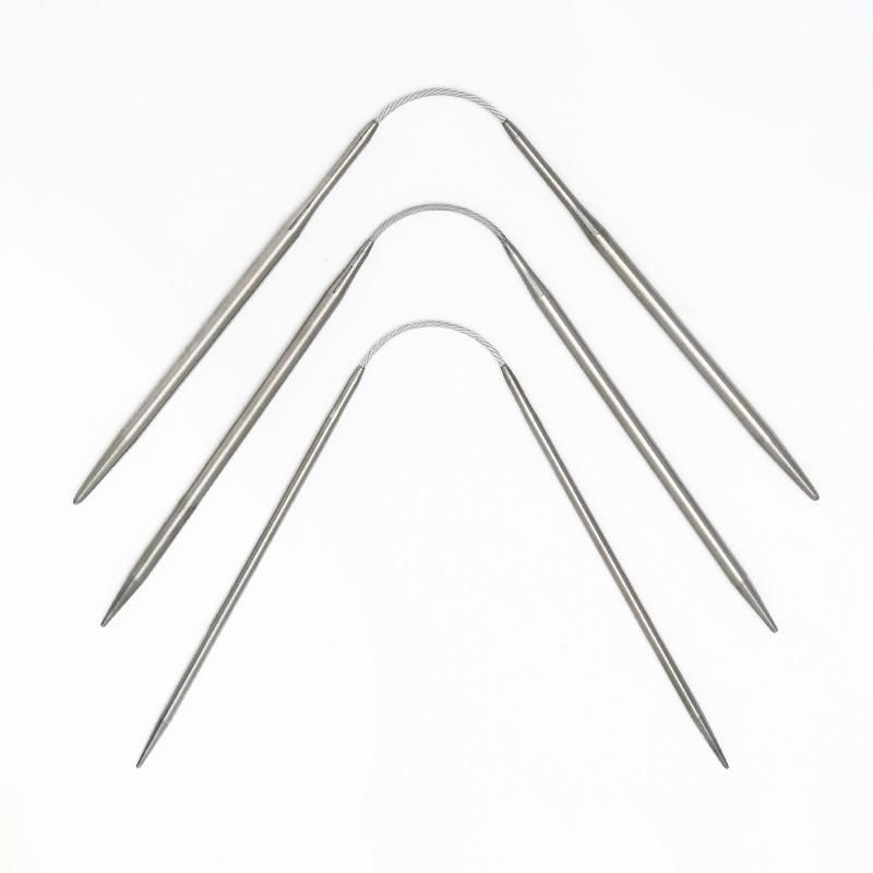 3pcs/Set Circular Knitting Needles Sweater Knitting Needle Tools Small Loop Needle DIY Knitting Needles Kits DIY Tool Accessory