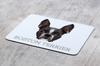 Boston Terrier, American Gentleman – Geometric mouse pad with a picture and text | Art-Dog